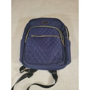 Modoker Womens Backpack Laptop‎ 15.6-Inch & Tablet Quilted Slim Blue